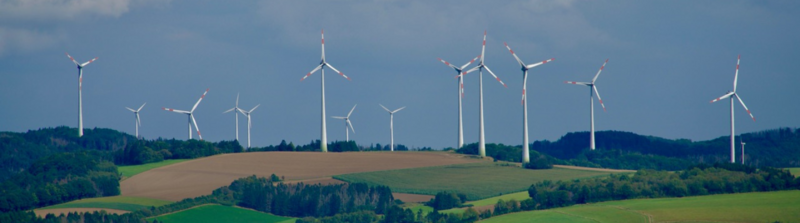 Windräder in der Landschaft VG Adenau